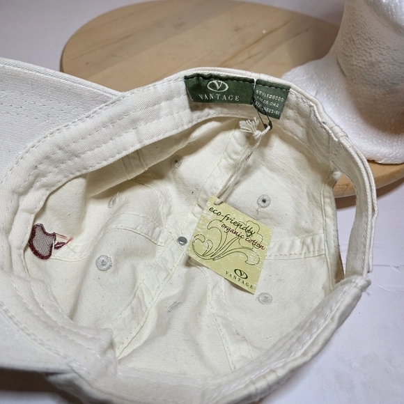 Vintage Apple Computers Embroidered Logo Hat NWT Strap Back Off White - Picture 6 of 7